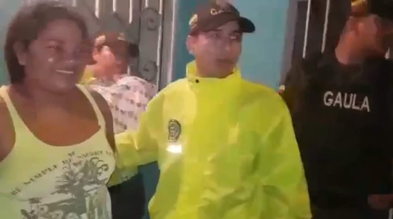 Erika Coronado se mostró sonriente al momento de su captura.