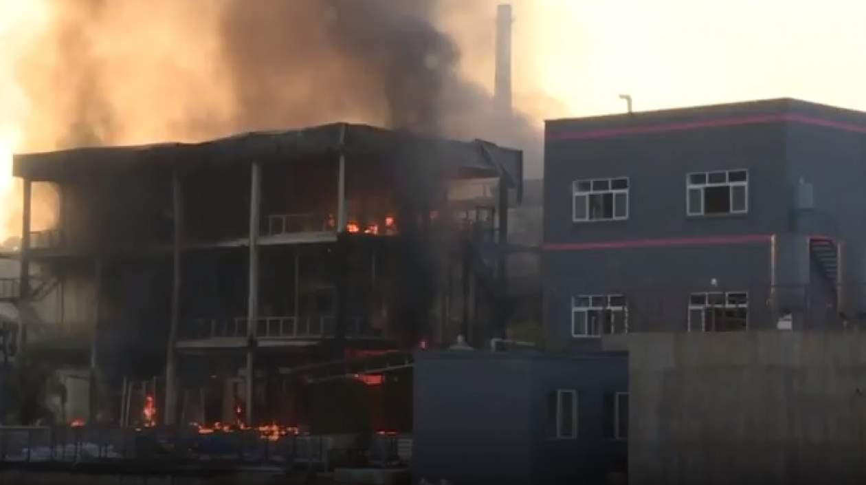 Así quedó la planta después de la explosión.