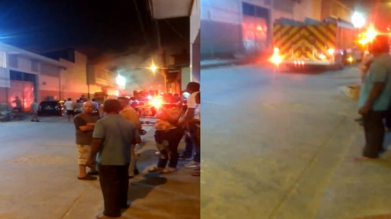 Imágenes de la emergencia. 