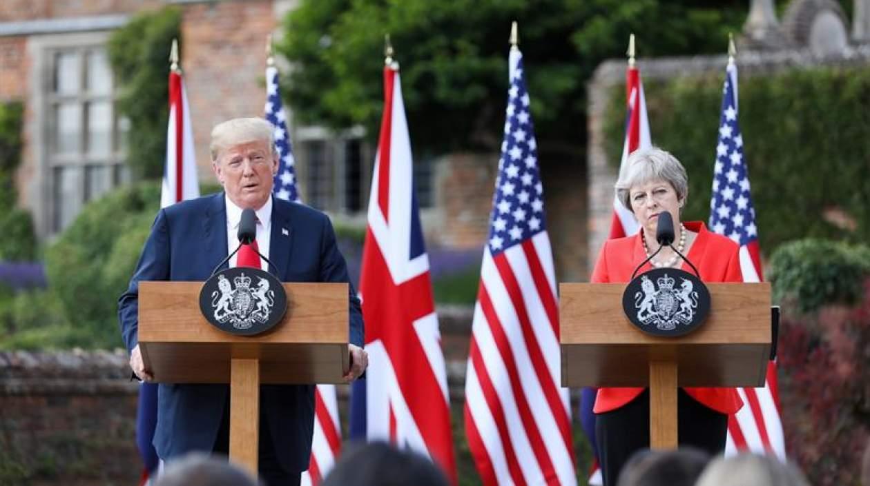 Donald Trump dijo de May que es "toda una profesional".