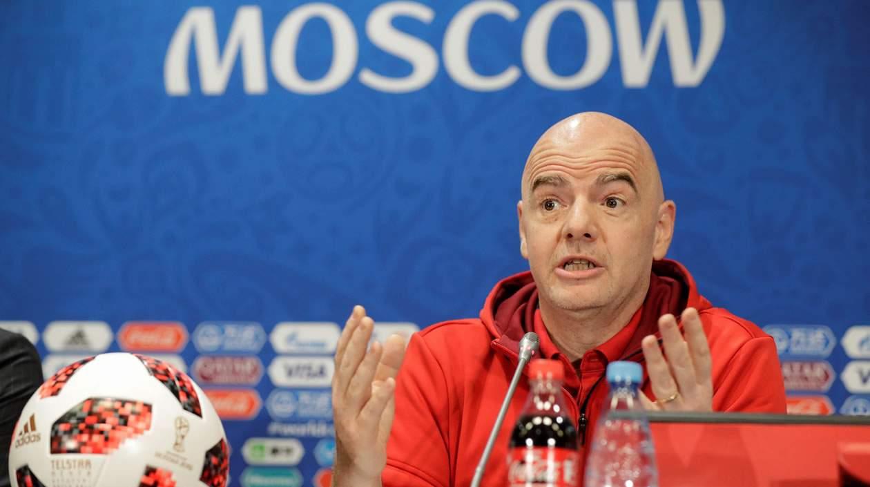  El presidente de la FIFA, Gianni Infantino