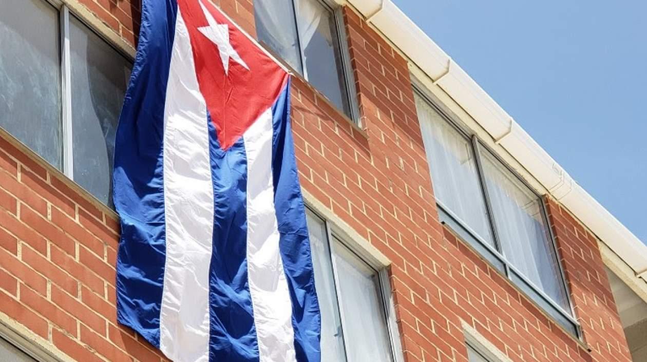 Bandera de Cuba en la Villa Centroamericana.