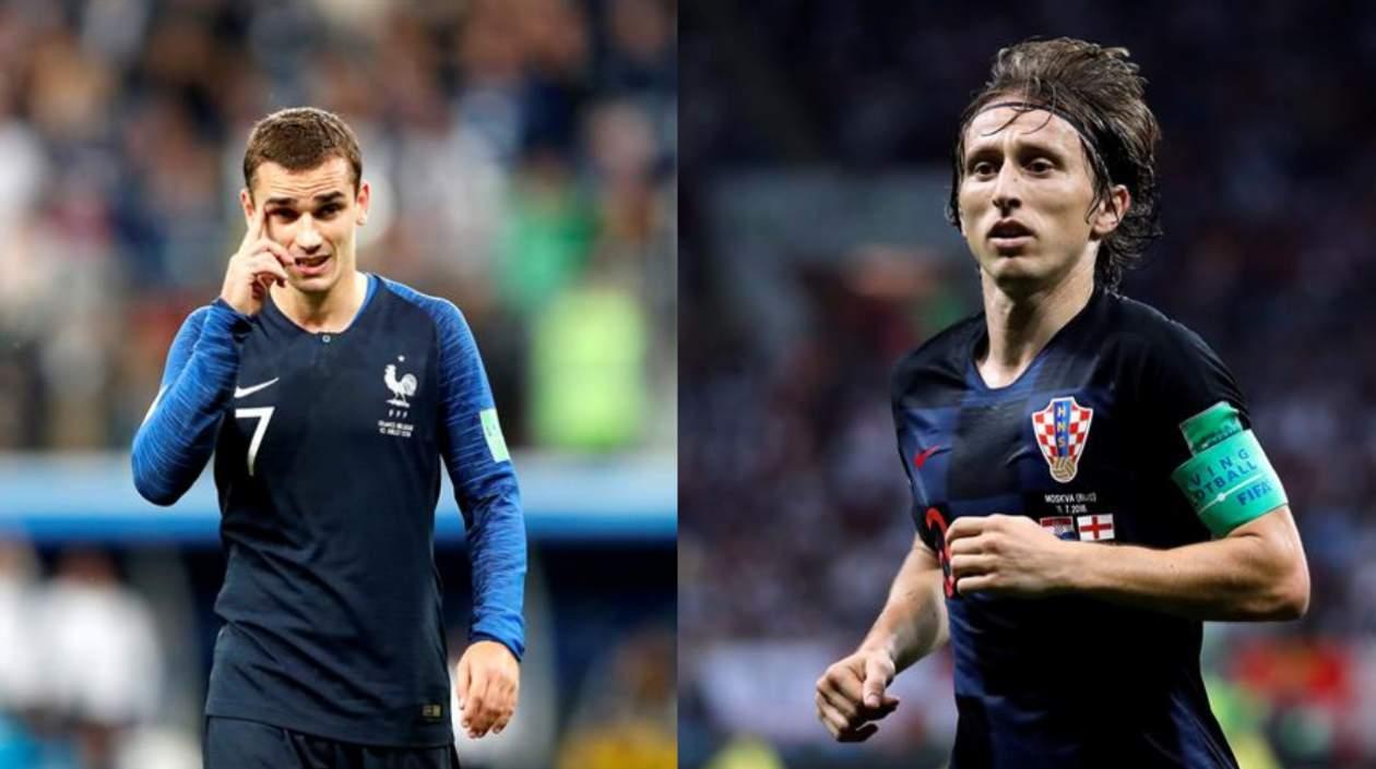 Antoine Griezmann y Luka Modric. 
