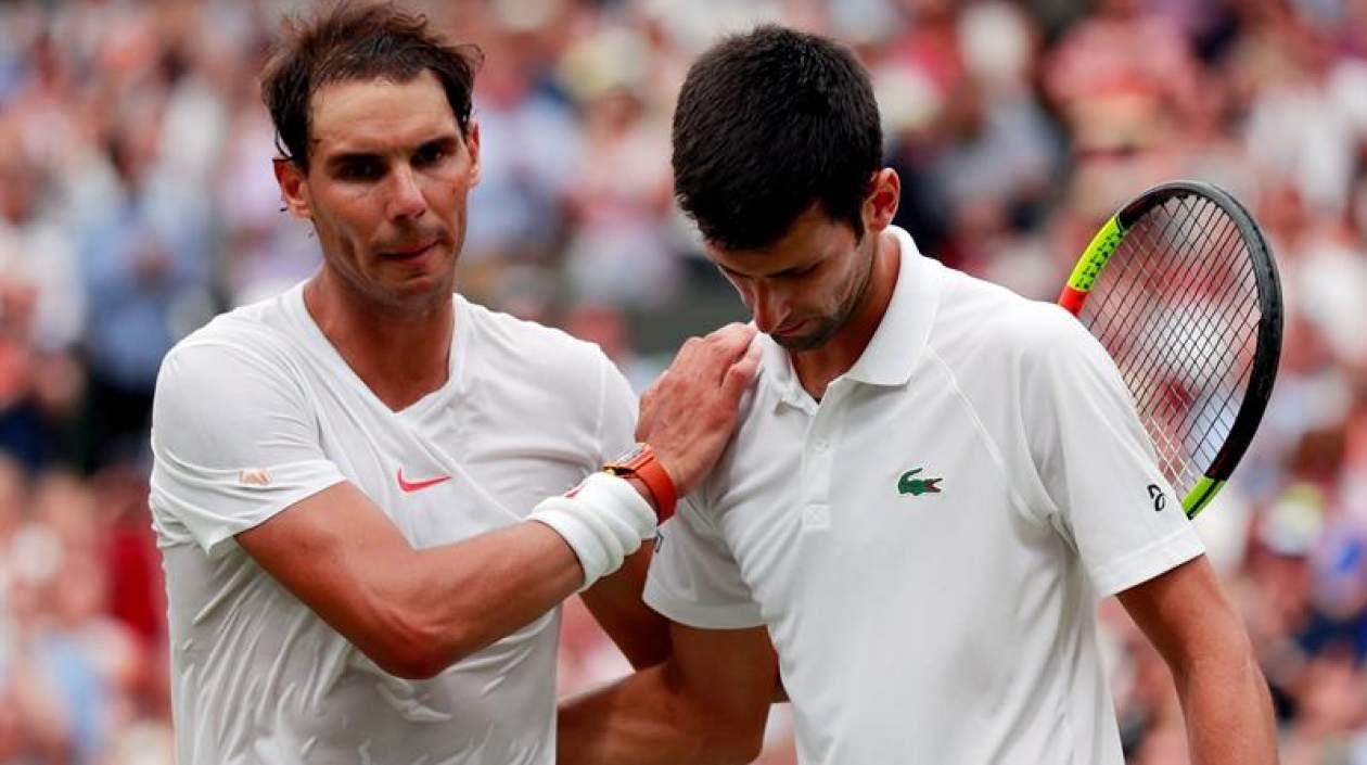 Rafael Nadal y Novak Djokovic.