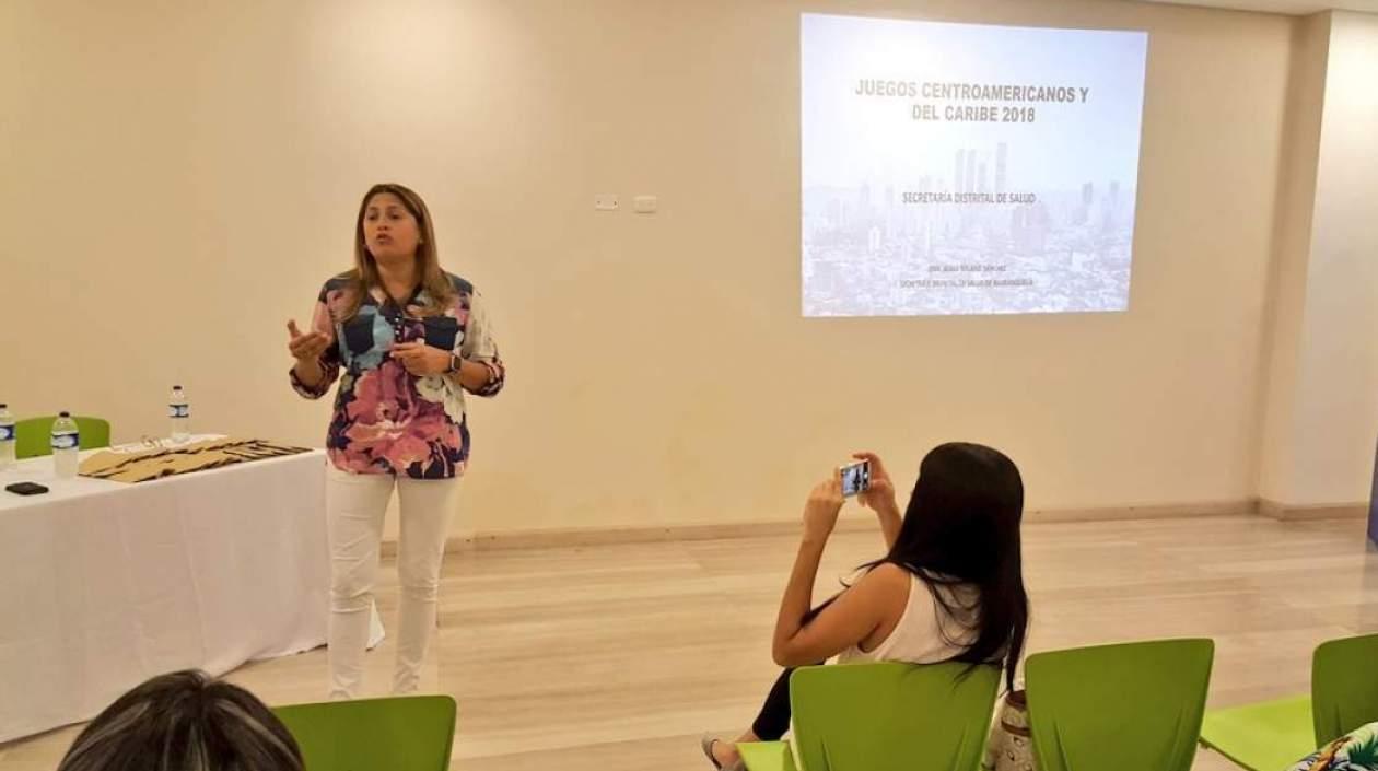 Alma Solano, secretaria de Salud.