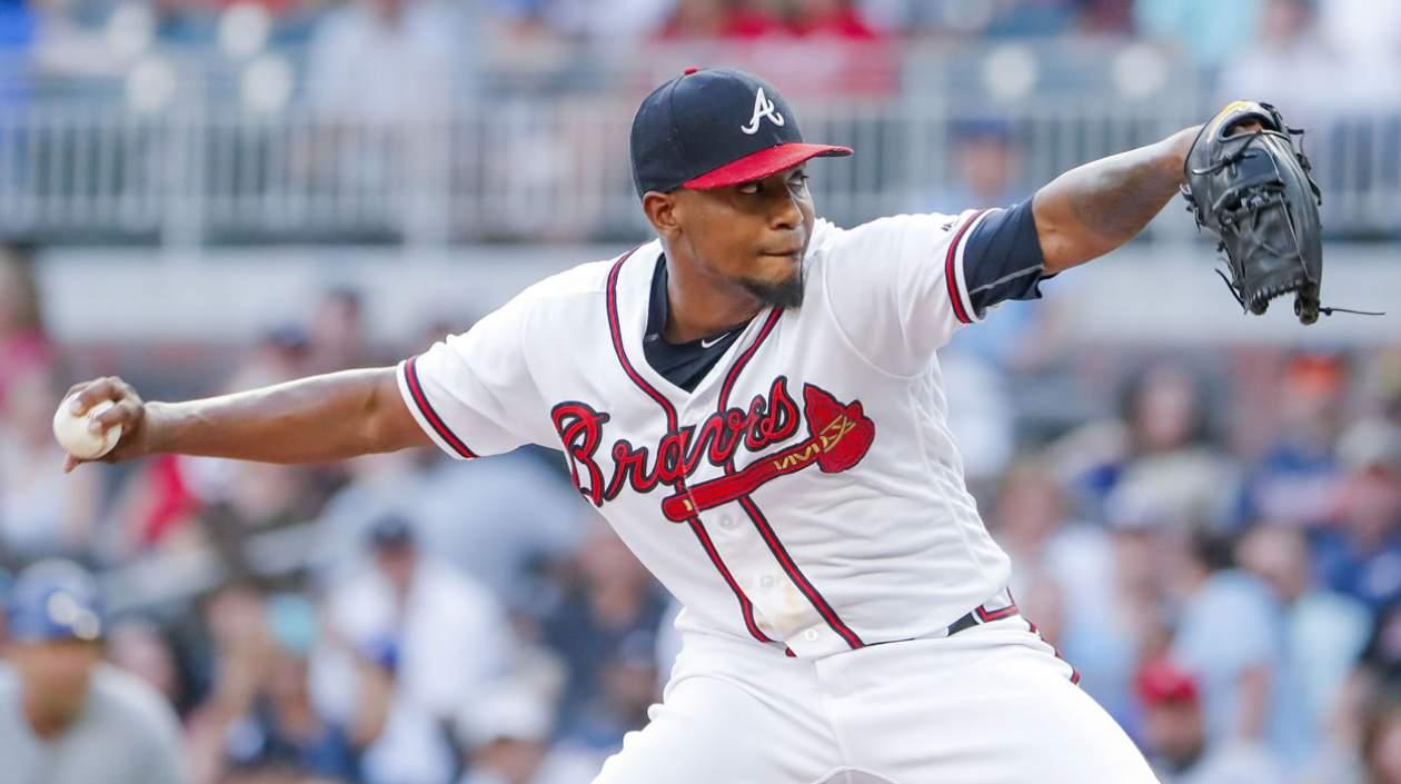 El lanzador colombiano Julio Teheran