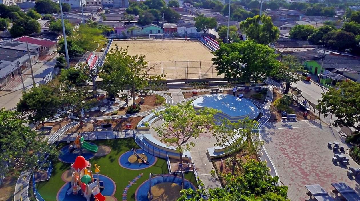 Magacancha y parque El Porvenir de Soledad.