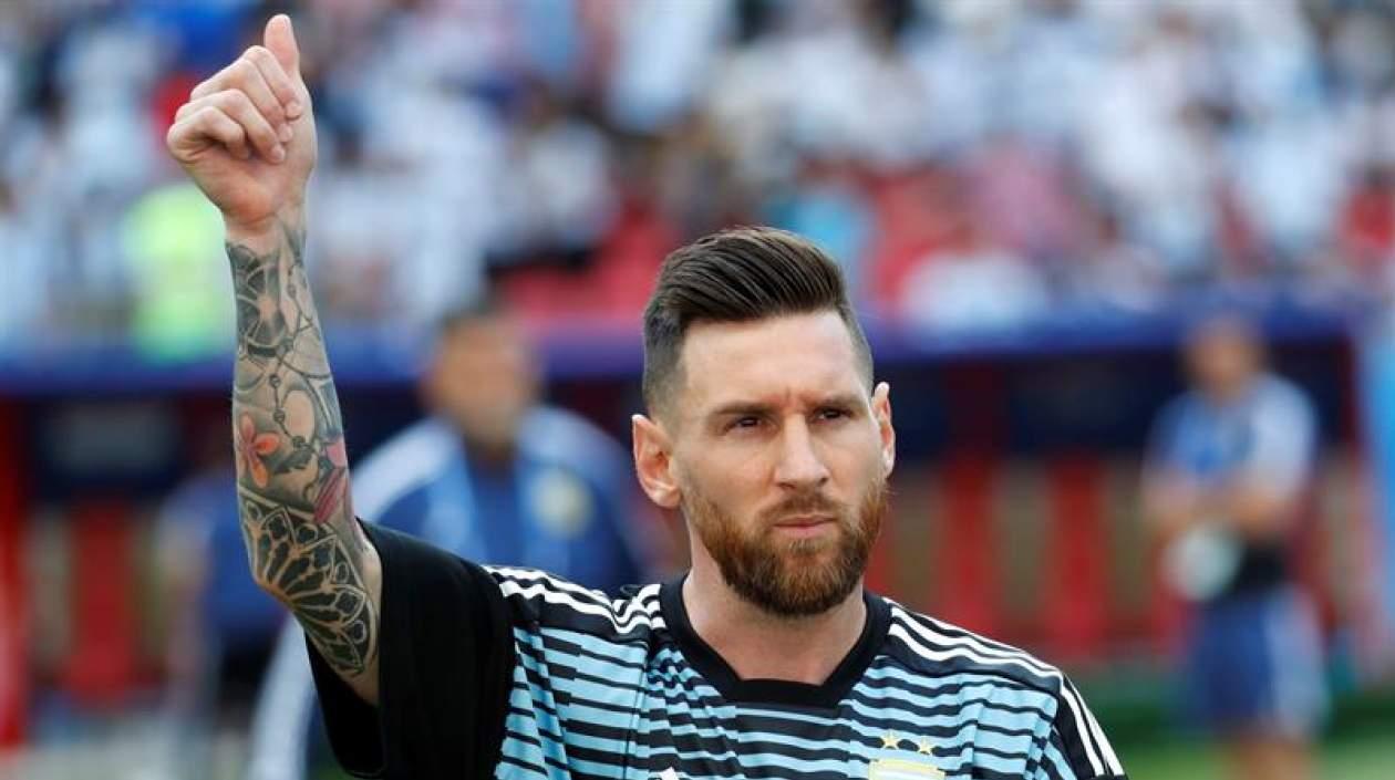 Lionel Messi, jugador argentino.