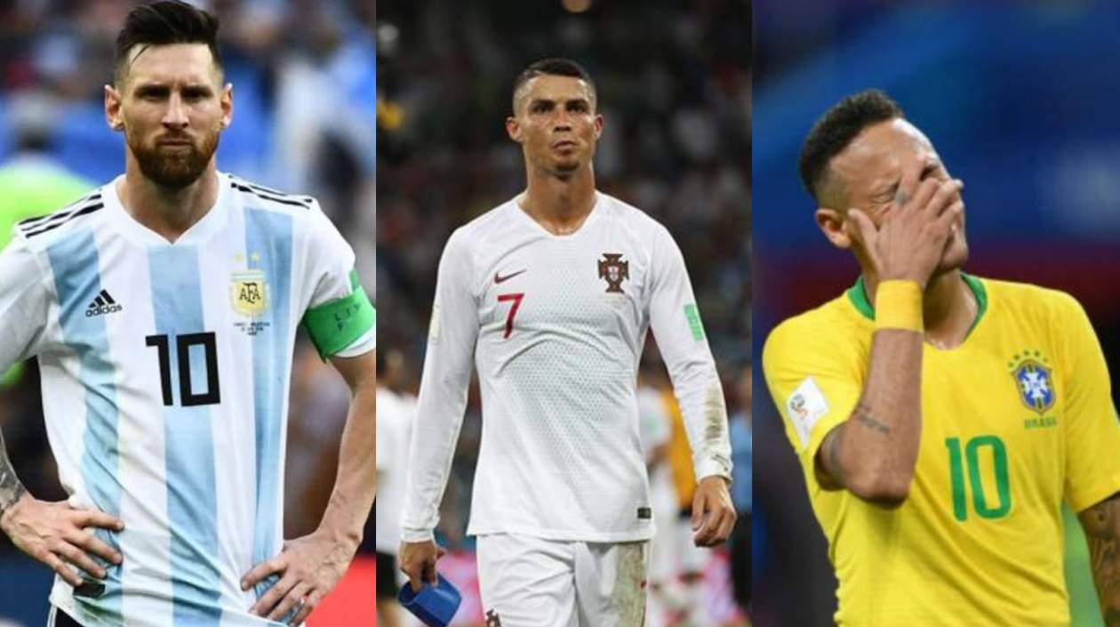 Lionel Messi, Cristiano Ronaldo, Neymar.