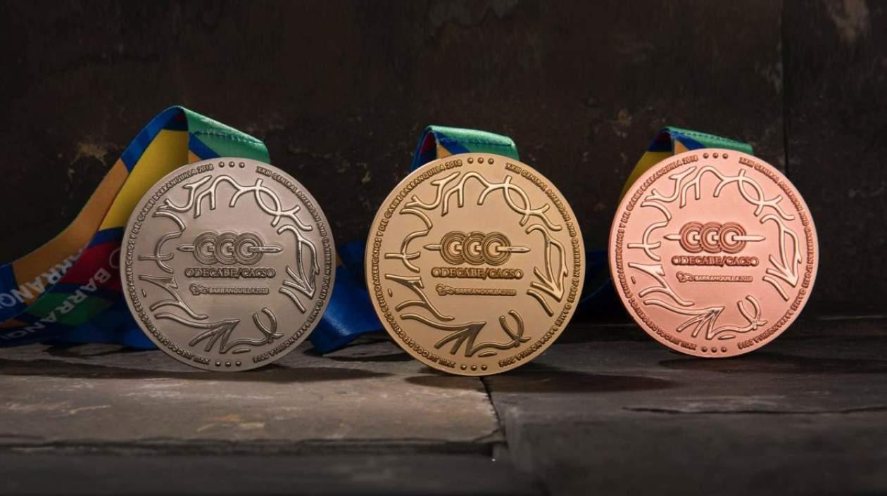 Así serán las medallas que se entregarán a los tres primeros lugares de que cada disciplina.
