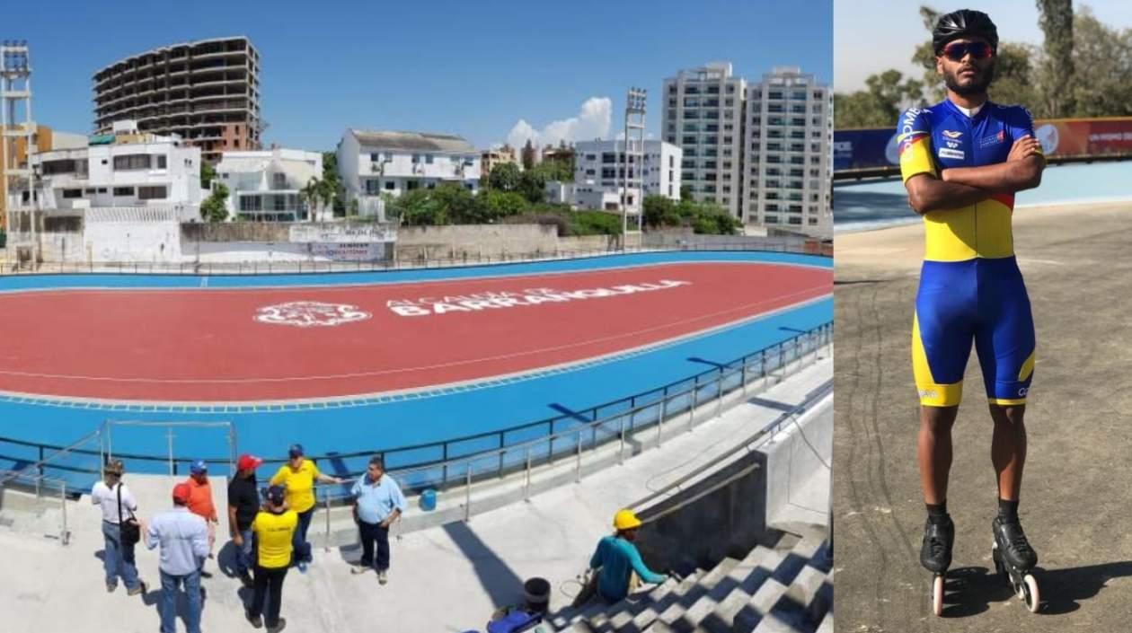Alex Cujavante y el Patinódromo que lleva su nombre. 