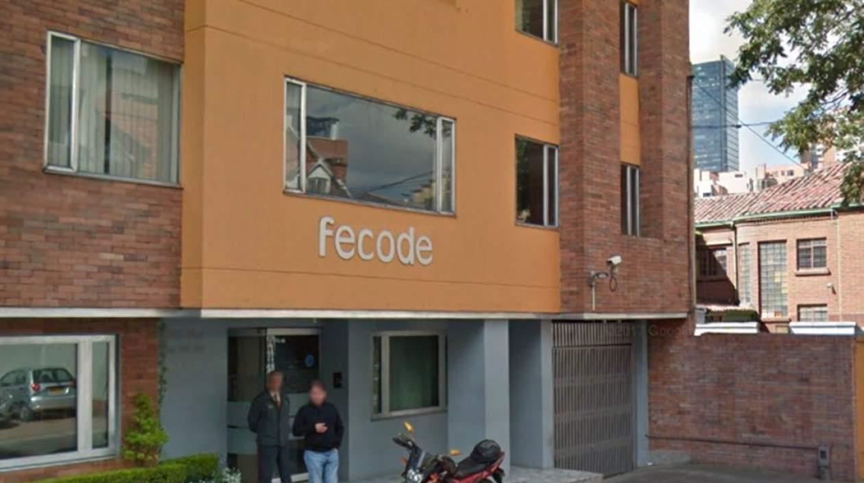 Fachada de Fecode en Bogotá.