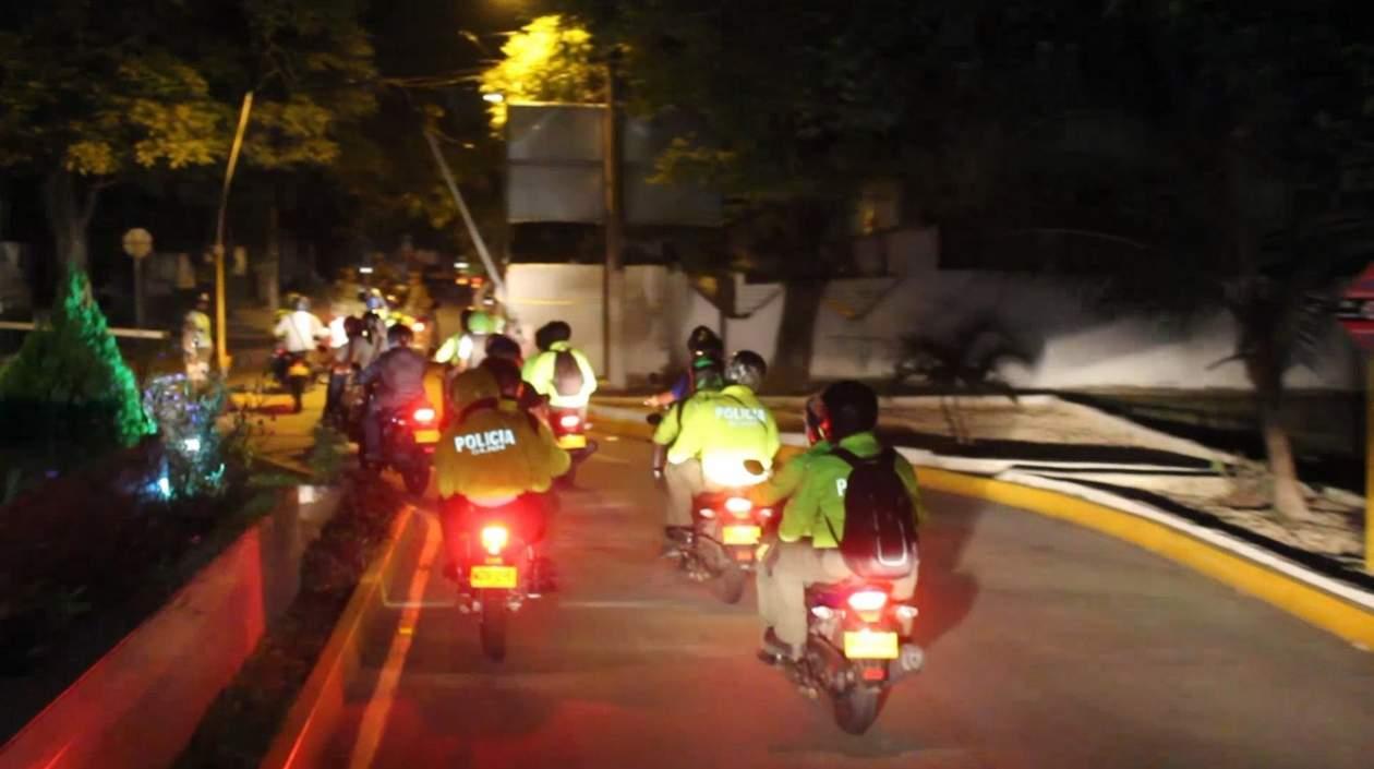 Operativos en el barrio Las Flores. 