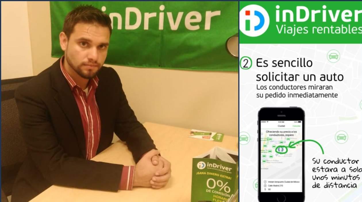 Gilberto Arteaga, gerente de operaciones de inDriver en Colombia.