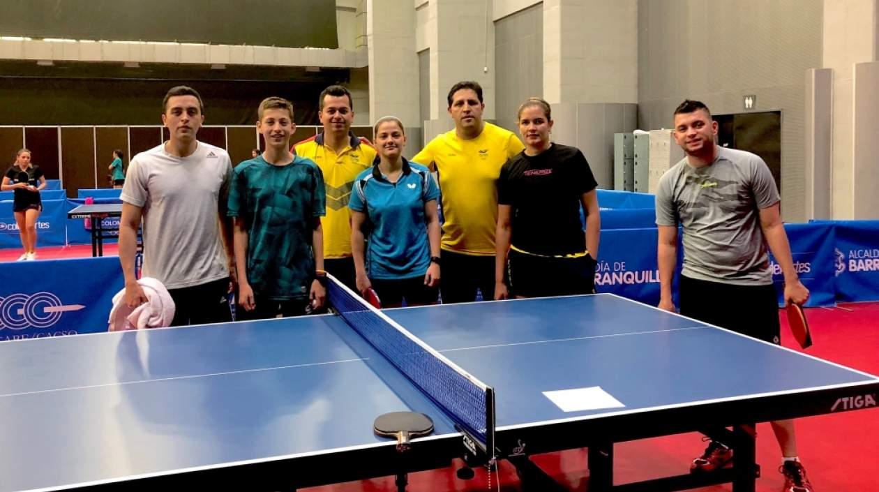 La selección Colombia de Tenis de Mesa.