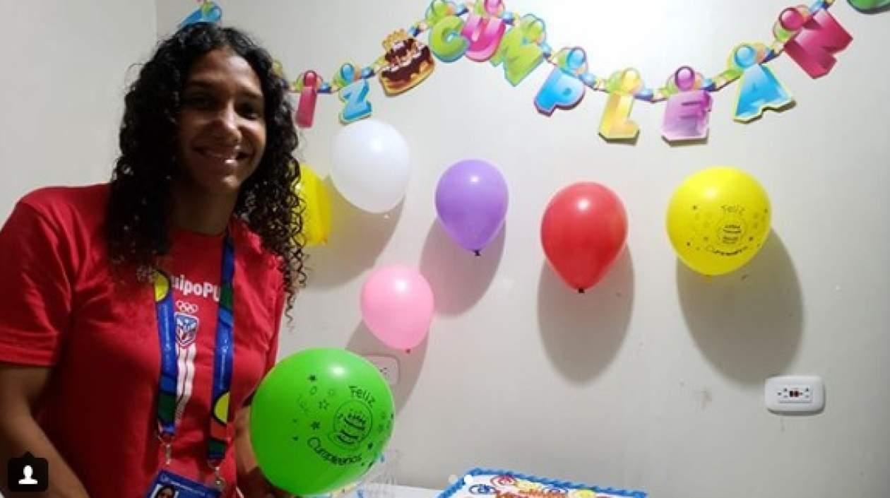 La nadadora puertorriqueña Vanessa García.