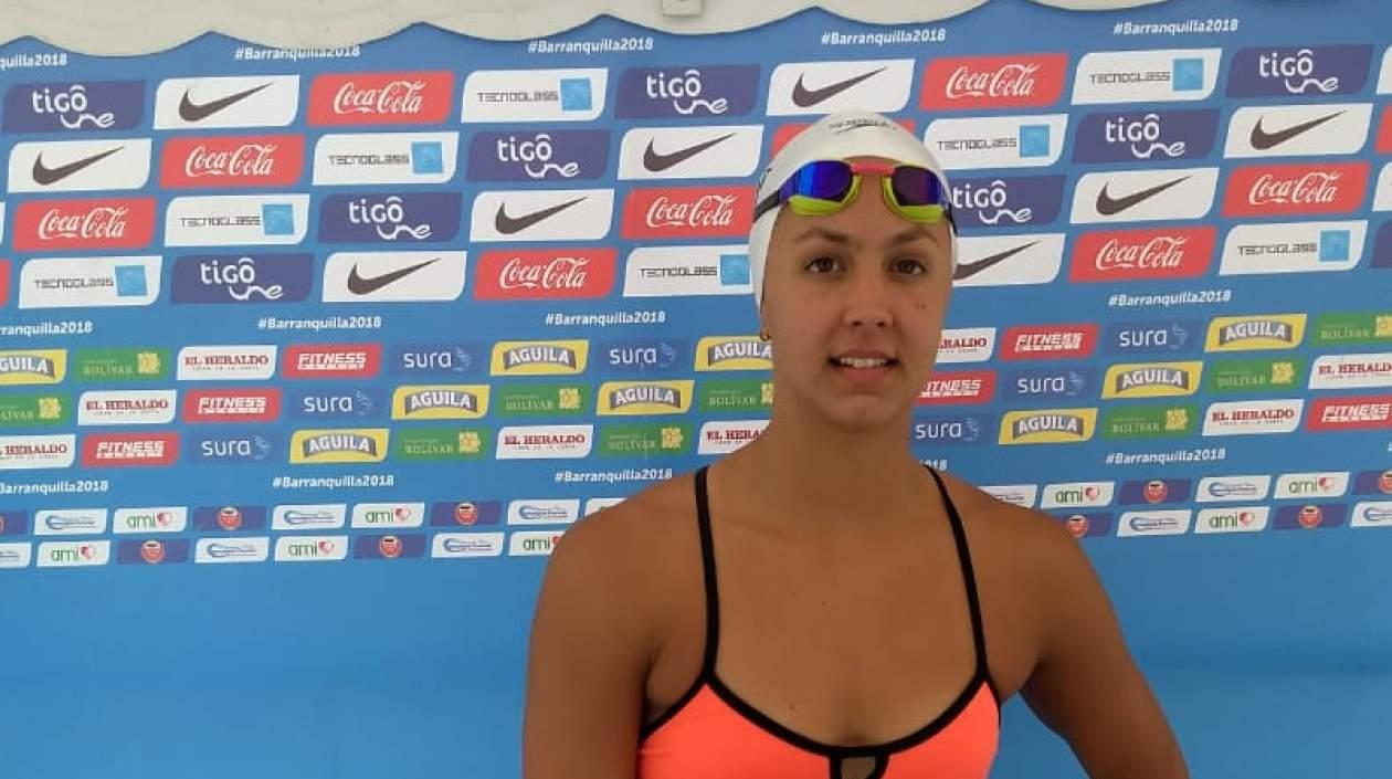 Isabela Arcila Hurtado, nadadora colombiana. 