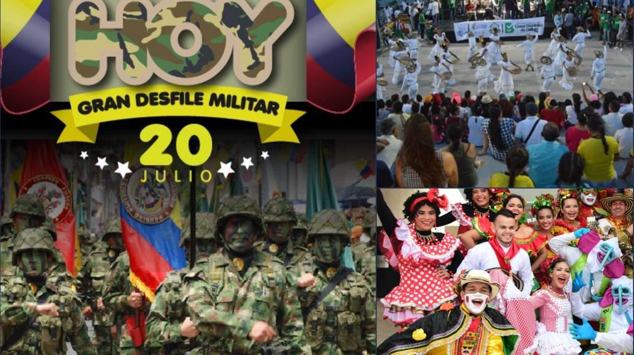 Desfile militar y actividades culturales hoy en el Festival del Río.