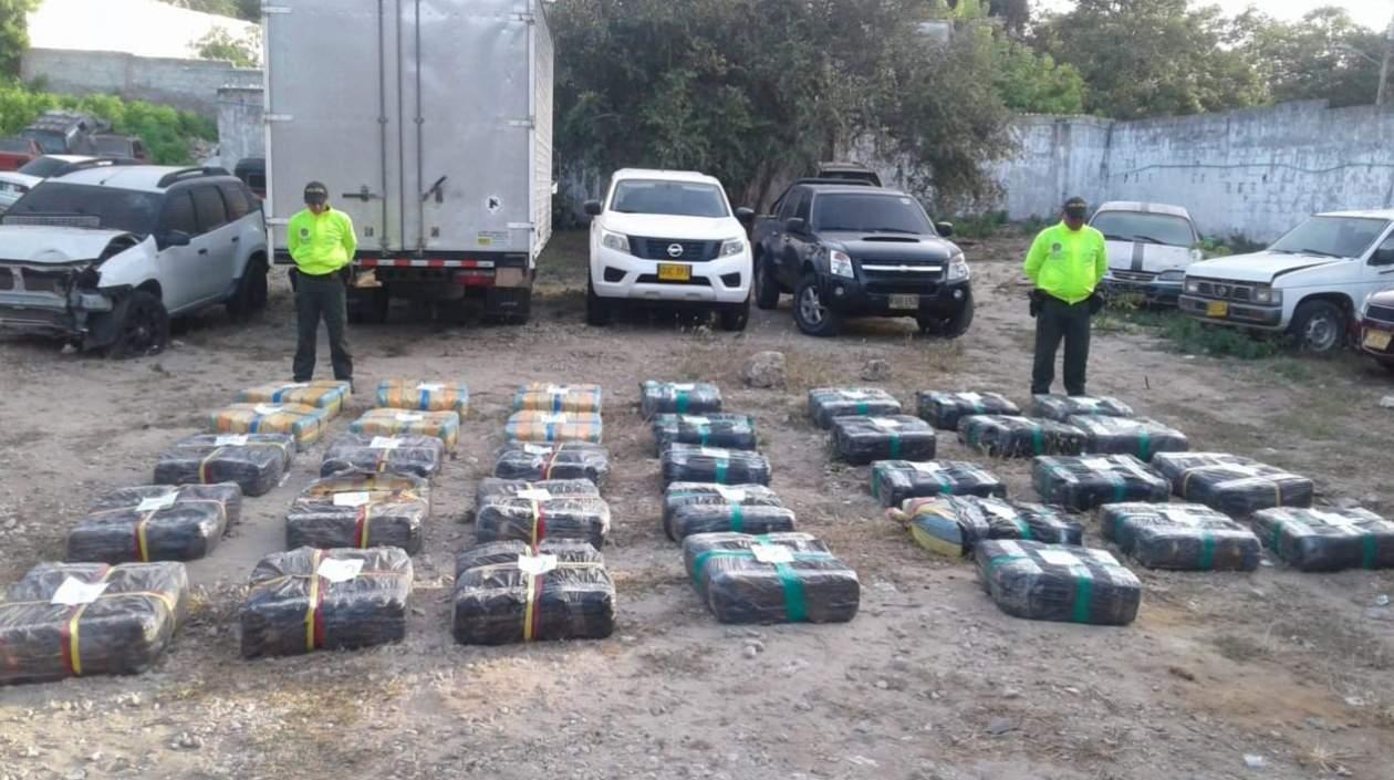 Marihuana incautada.