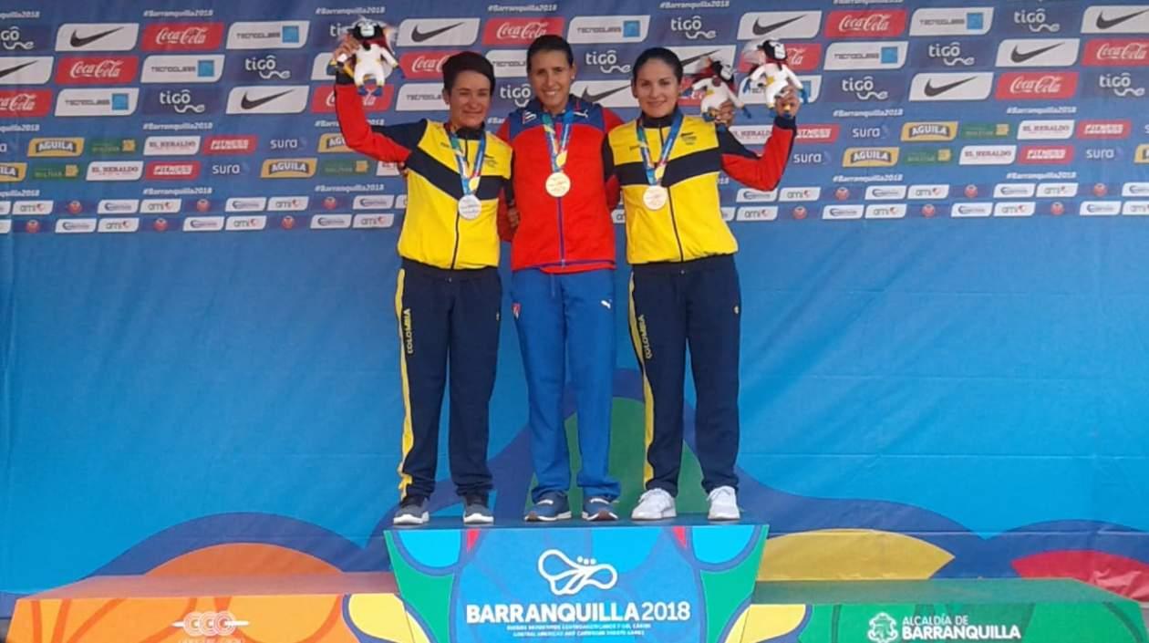 La cubana Arlenis Sierra se colgó el primer oro en Barranquilla 2018.