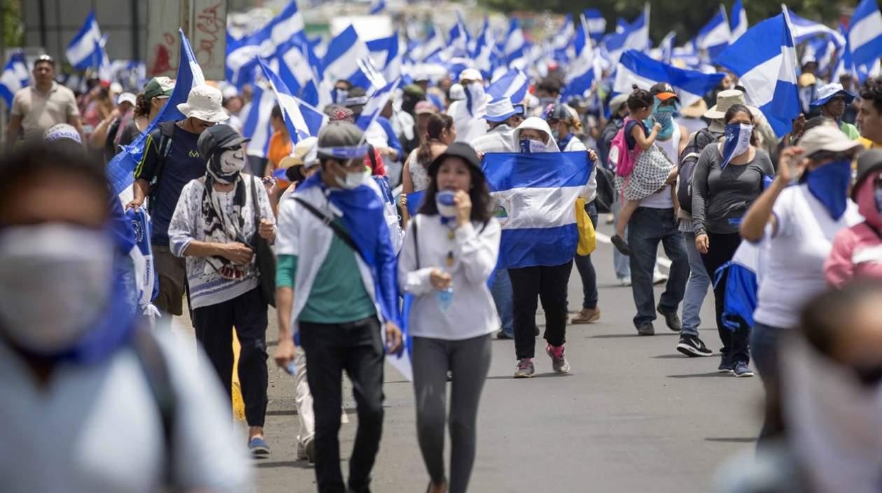 Marchas "Masaya Florecerá" y "Solo el Pueblo Salva al Pueblo",