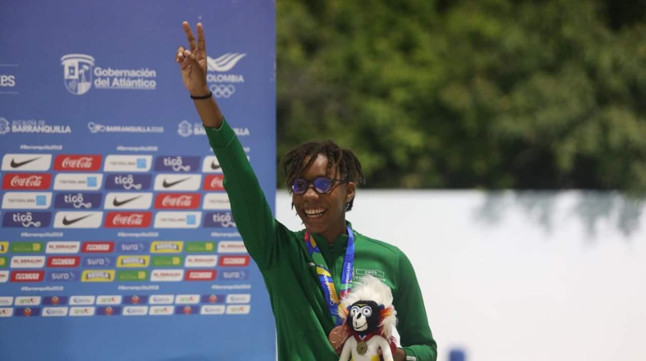 Jean Mathilde, ganadora de la medalla de bronce. 