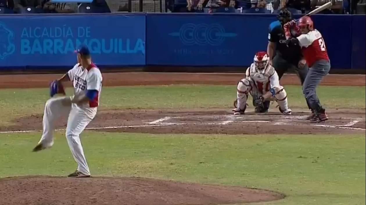 Momentos del partido entre Puerto Rico y Cuba.