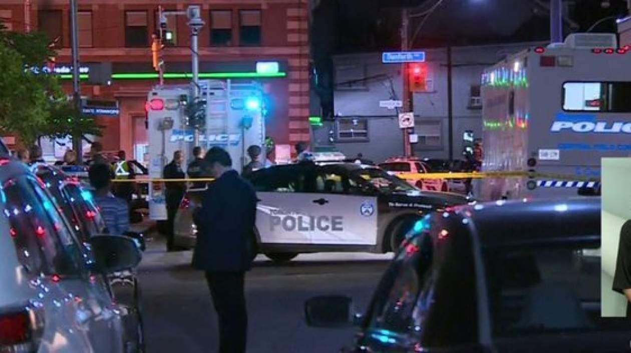 Lugar donde ocurrió el ataque en Toronto
