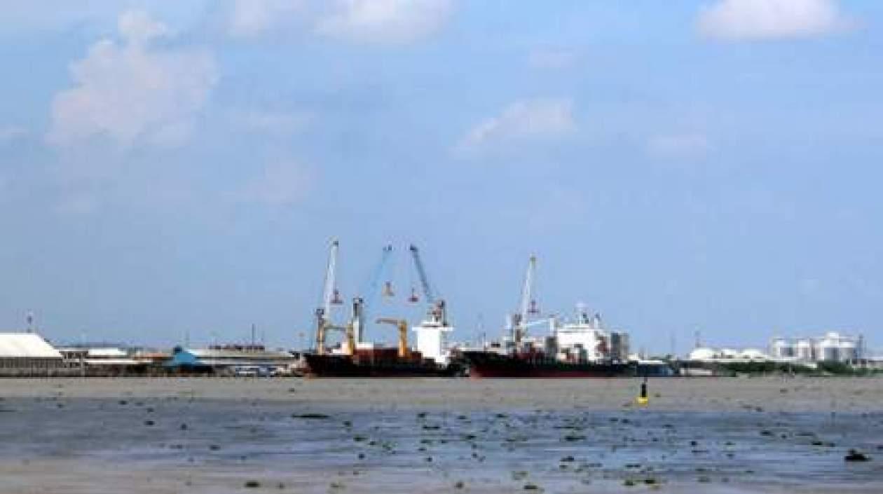 Canal de acceso al Puerto de Barranquilla.