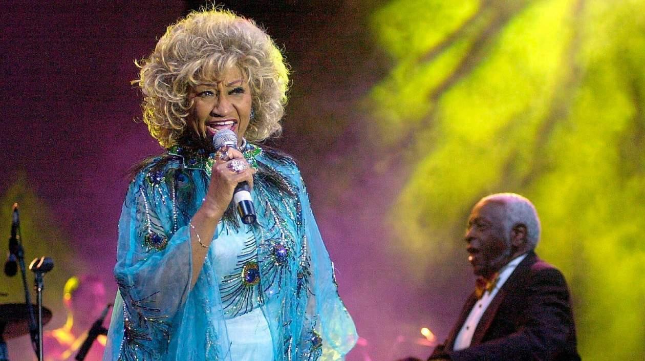La cantante cubana Celia Cruz.
