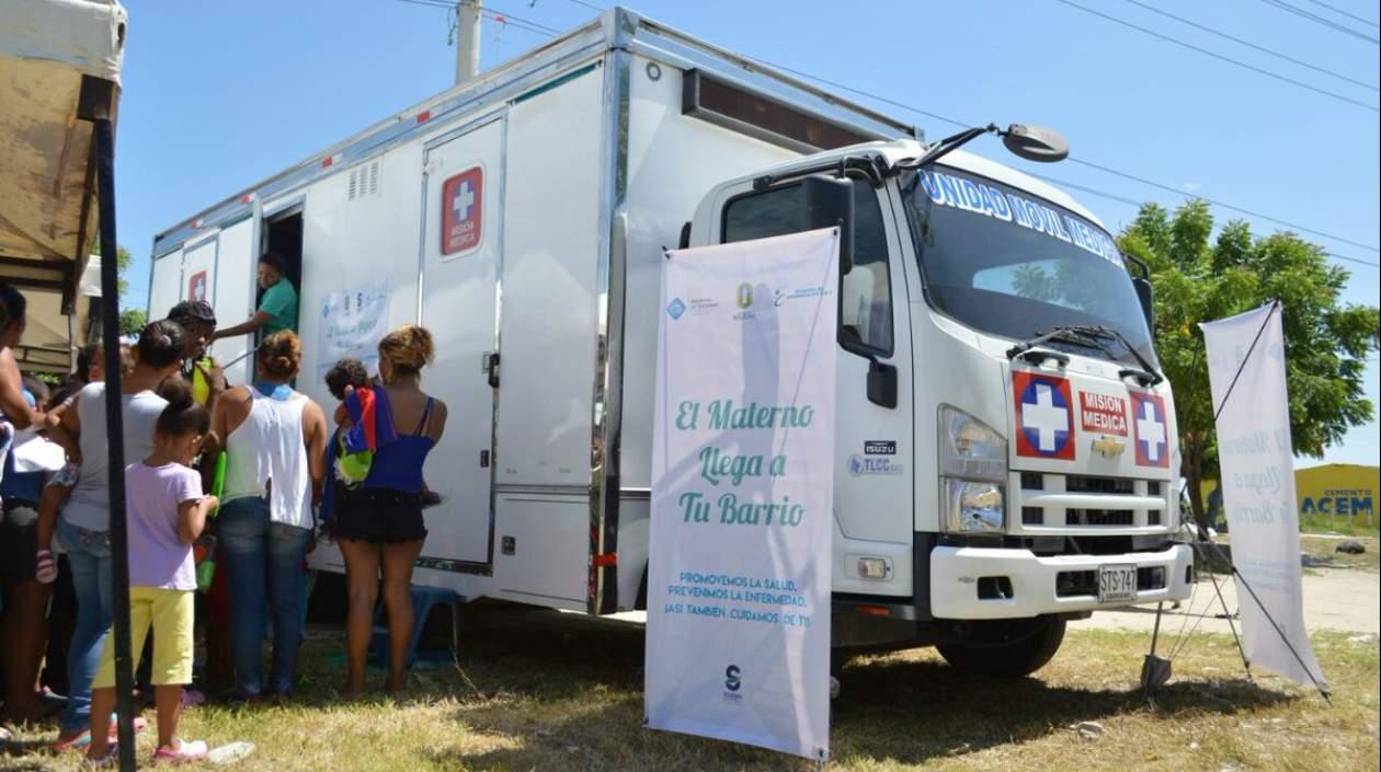 Las unidades móviles de ‘Materno al Barrio’