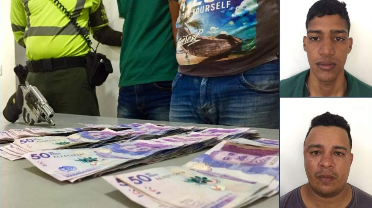 Los capturados Darwin José Bovea Bovea, de 34 años; y Yeider Humberto Gutiérrez Nieto, de 21 años.