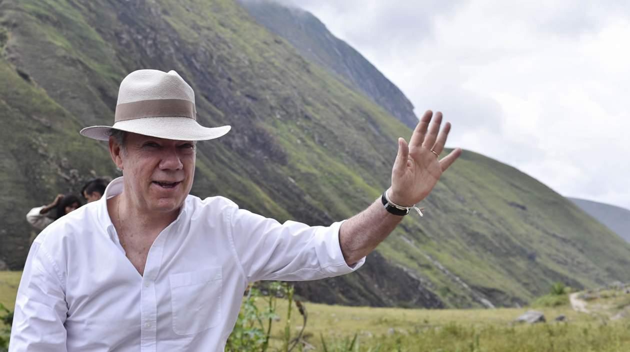 Presidente saliente, Juan Manuel Santos