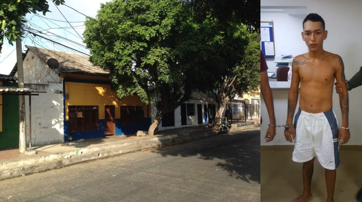 Lugar de los hechos y Jonathan Rojas, apodado como 'Pitirry'. 