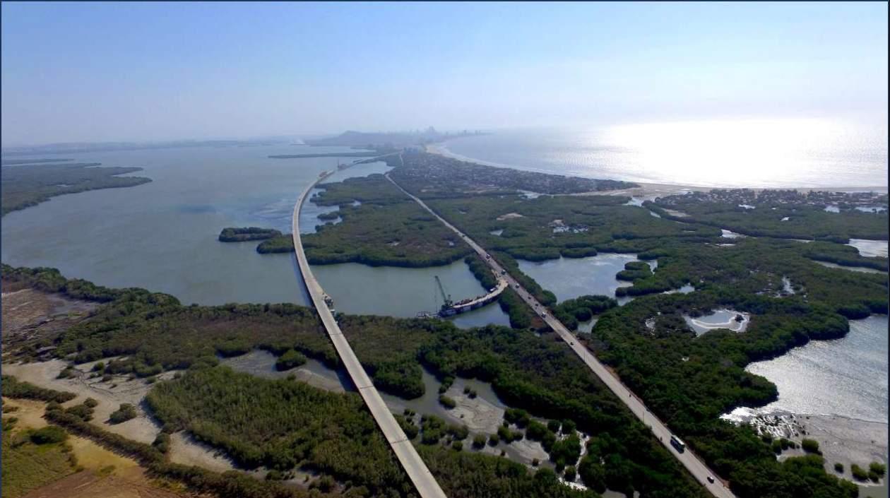 Imagen del viaducto El Gran Manglar.