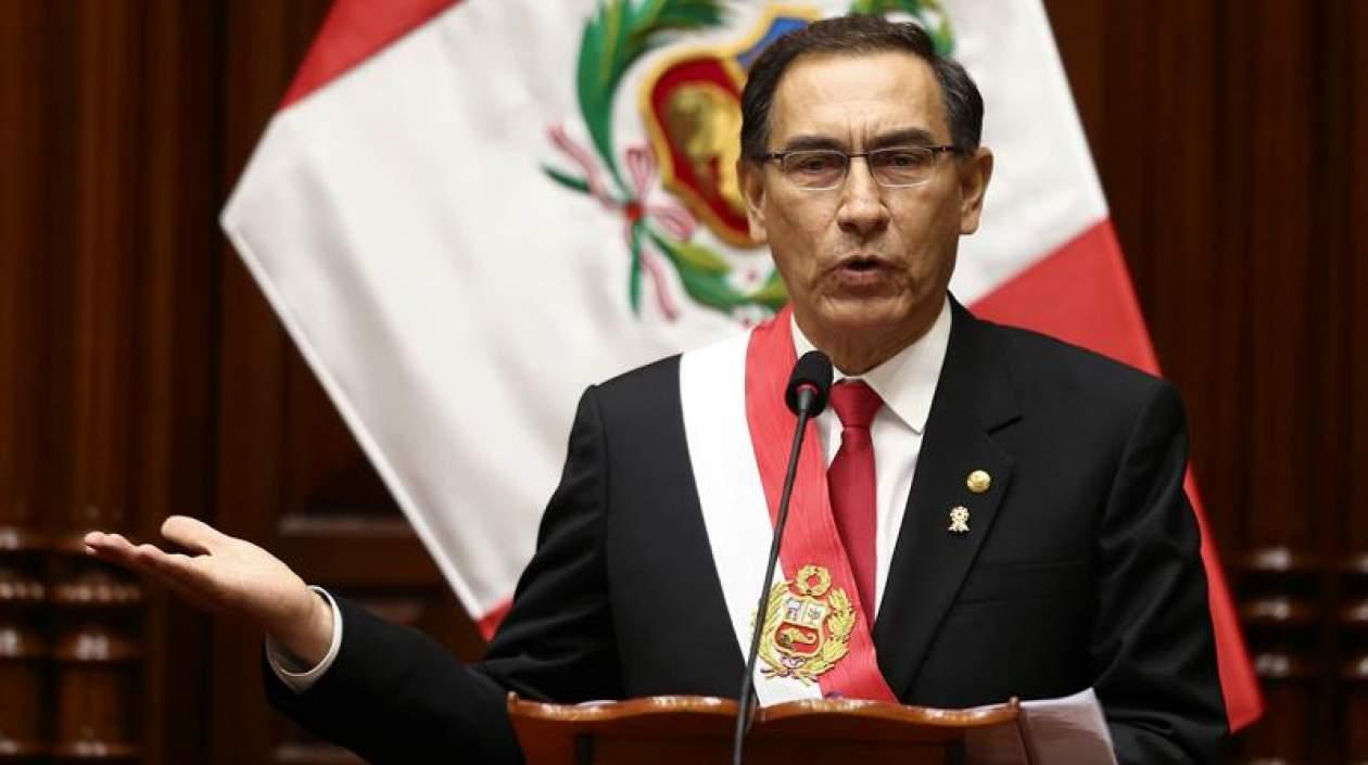 El presidente de Perú, Martín Vizcarra.