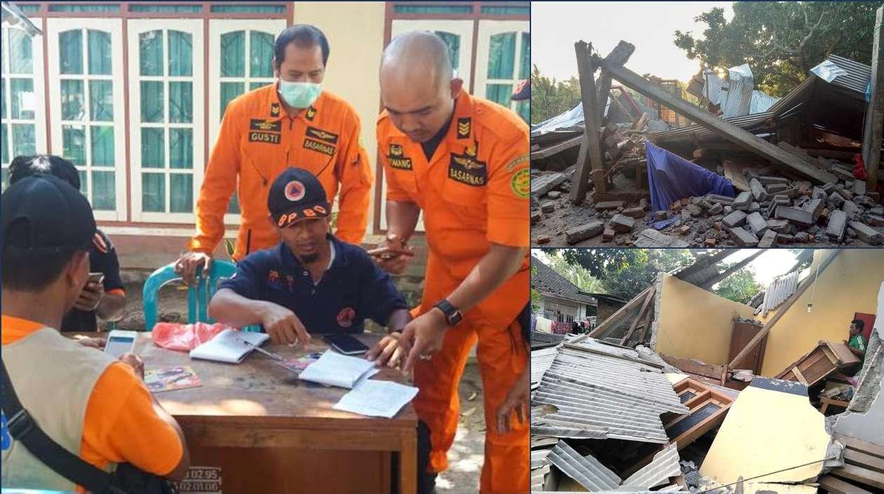 Cuerpos de socorro evalúan los daños.