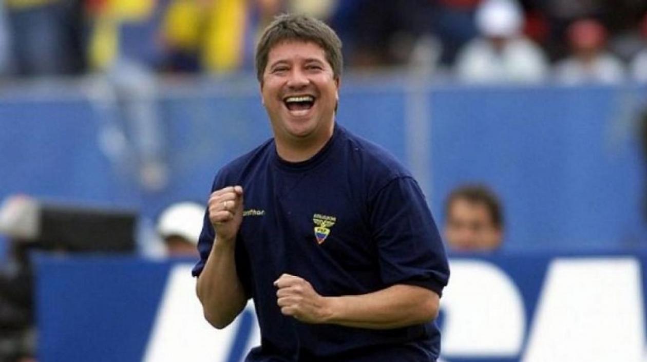 Hernán Darío 'Bolillo' Gómez durante su etapa en Ecuador. 