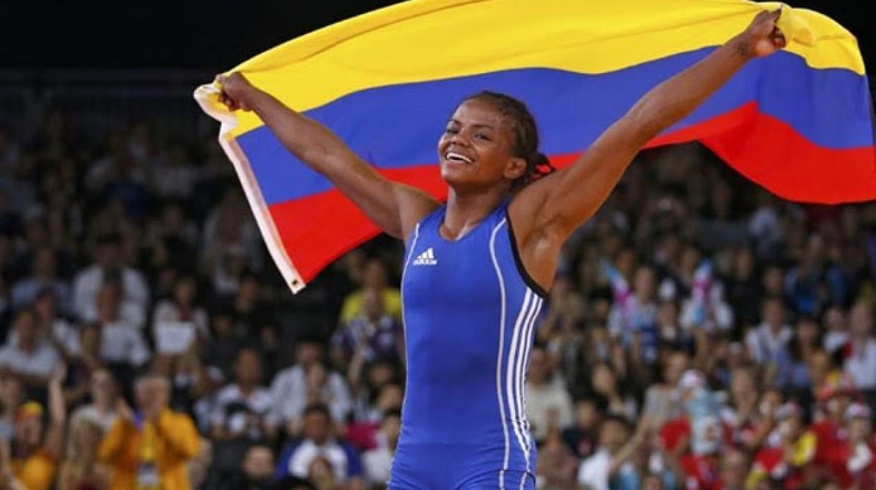 Jackeline Rentería, luchadora colombiana. 