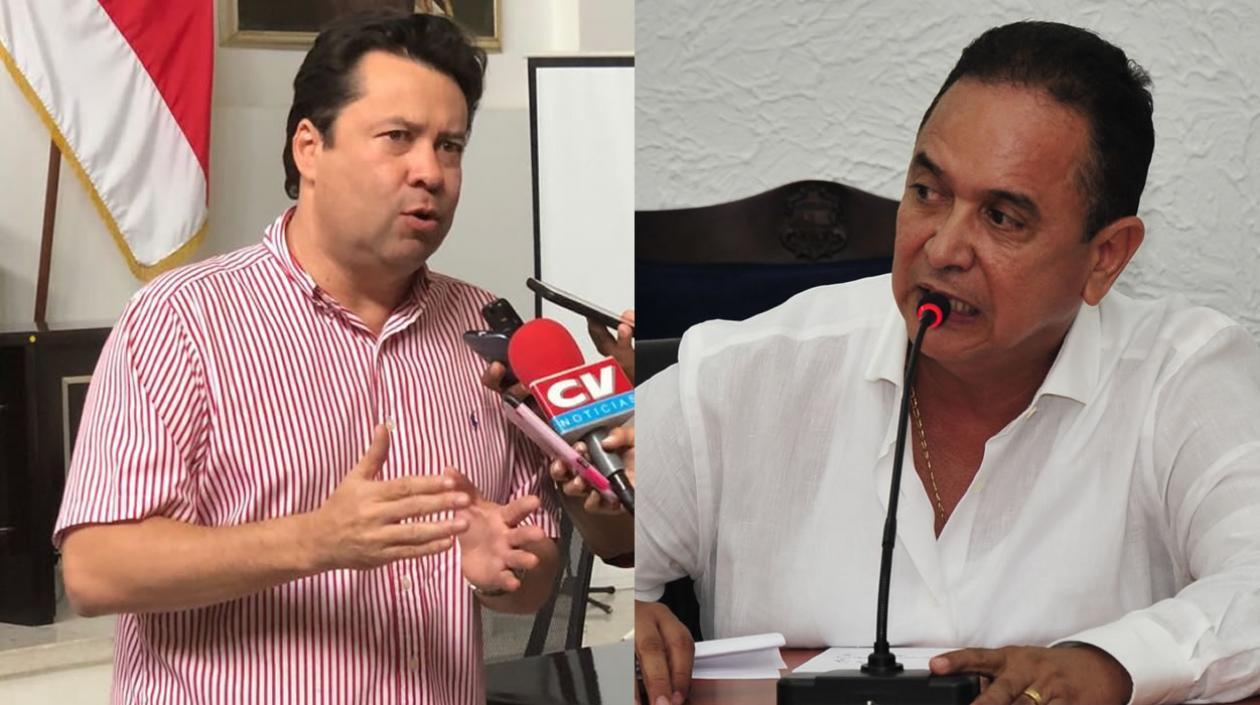 El diputado Adalberto Llinás y el concejal Carlos Rojano Llinás