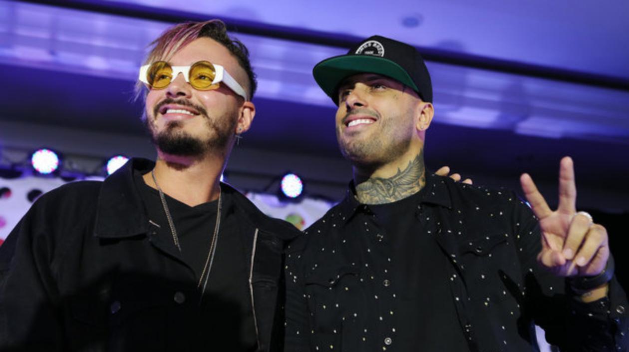 El dúo latino, J Balvin y Nicky Jam.