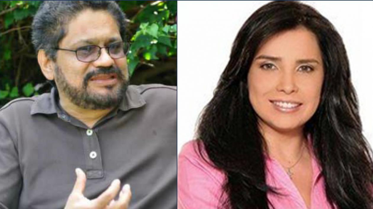 Iván Márquez y Aída Merlano.