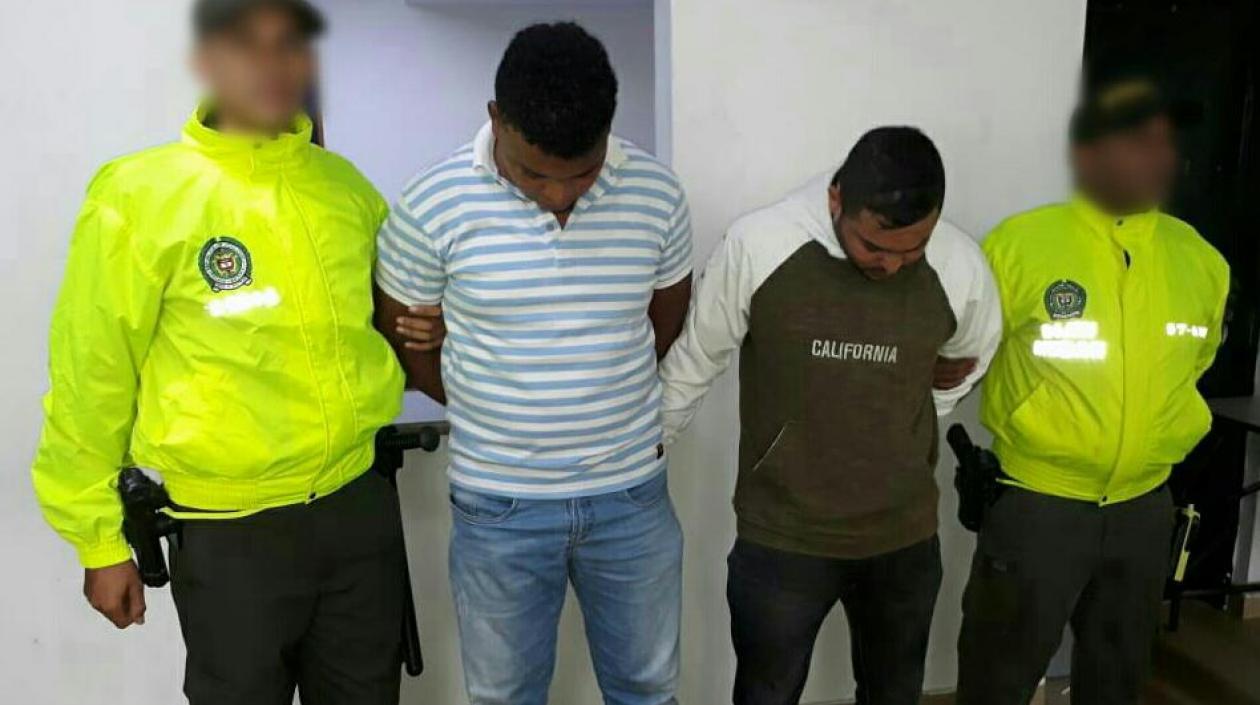 Harold Ubaldo Cortés Anaya, de 24 años; y Brayan José Florez Donado, de 28, los capturados.