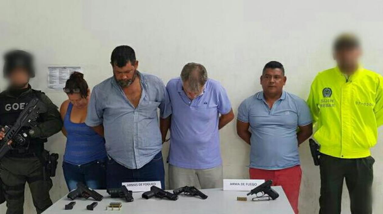 Estos son los cuatro capturados en los allanamientos en el barrio La Pradera.