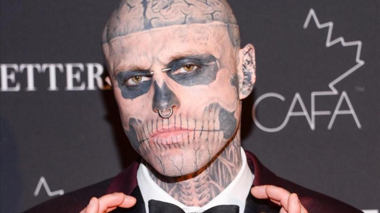  El modelo canadiense Rick Genest, más conocido como Zombie Boy.