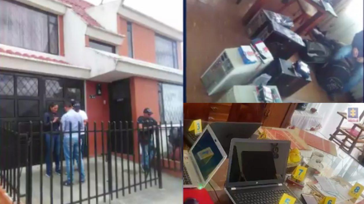 Los allanamientos fueron en Ipiales y Cali.