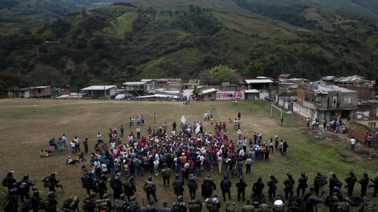 Argelia, Cauca, un día después de la tragedia.