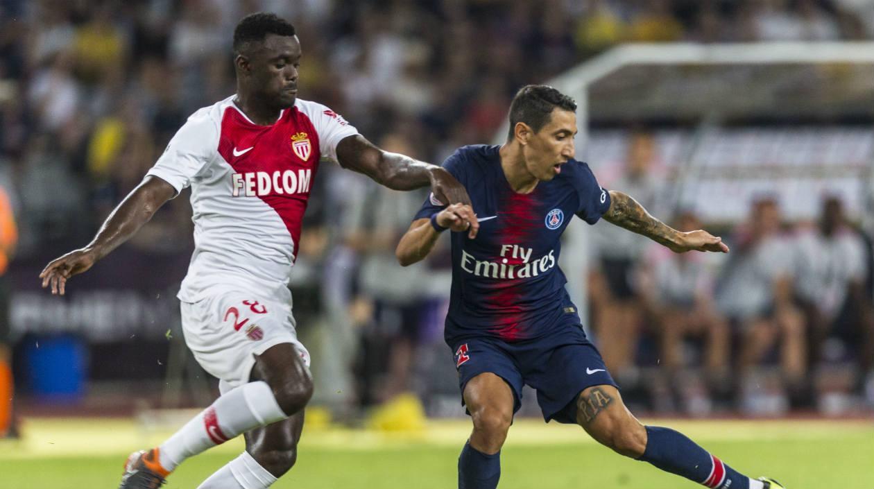 Ángel Di María en una acción del partido. 