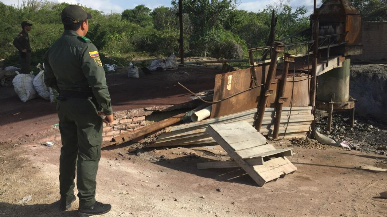 Fábrica clandestina de plomo hallada en zona rural de Tubará.