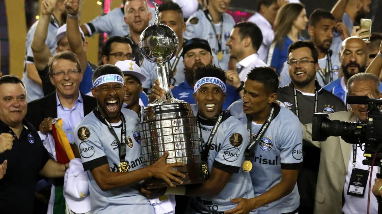 Gremio es el actual campeón de la Copa Libertadores. 